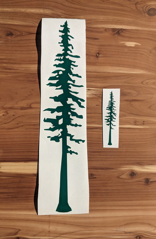 Redwood Tree Cut Vinyl Sticker/Decal