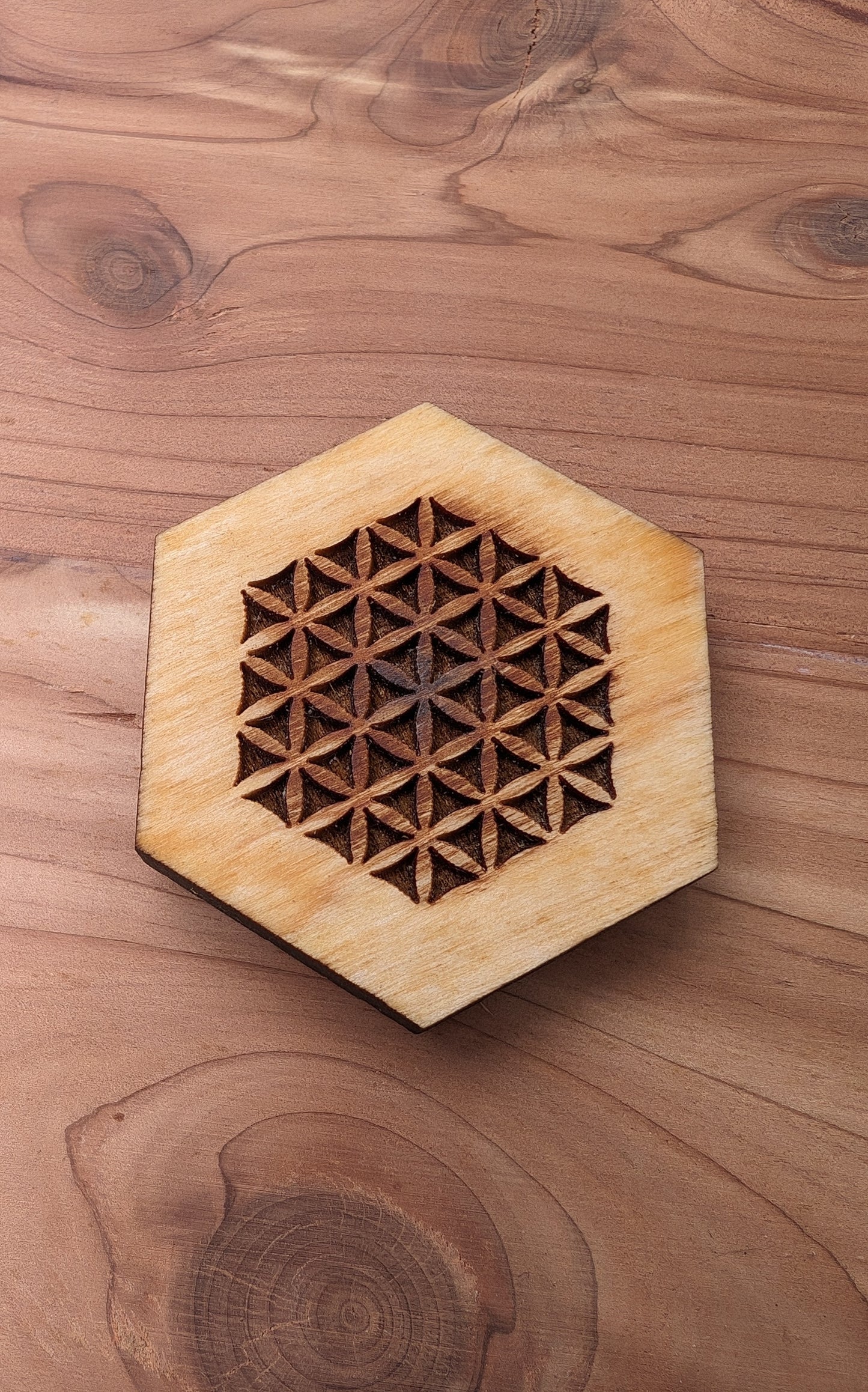 Sacred Geometry Lasercut Wood Magnets