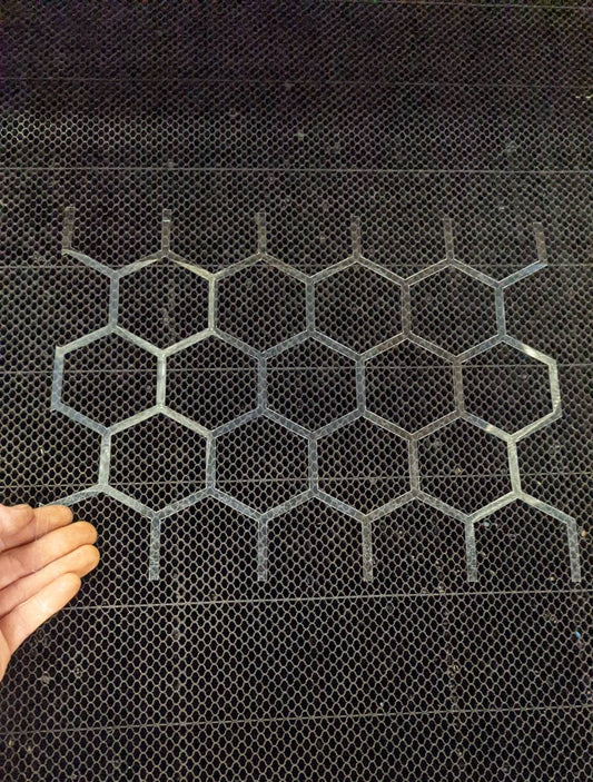 Honeycomb Laser Cut Wall Stencil - Hexagons