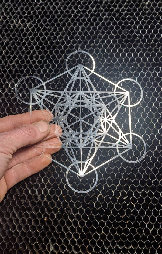 Mini Metatron's Cube Stencil - Sacred Geometry
