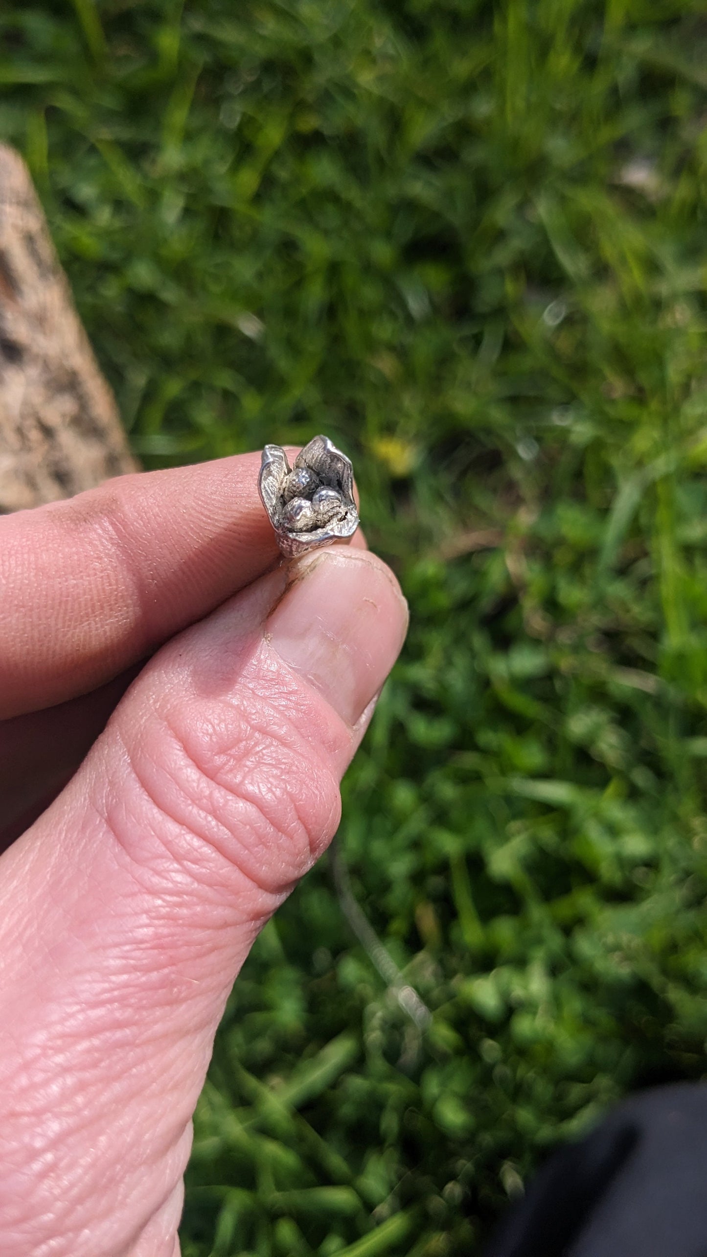 SALE - Cardamom Pod Hexagon Charm Pendant - Spice Jewelry in Recycled 925 Silver with Chain