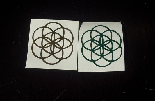 Seed of Life CNC Cut Sacred Geometry Sticker/Decal