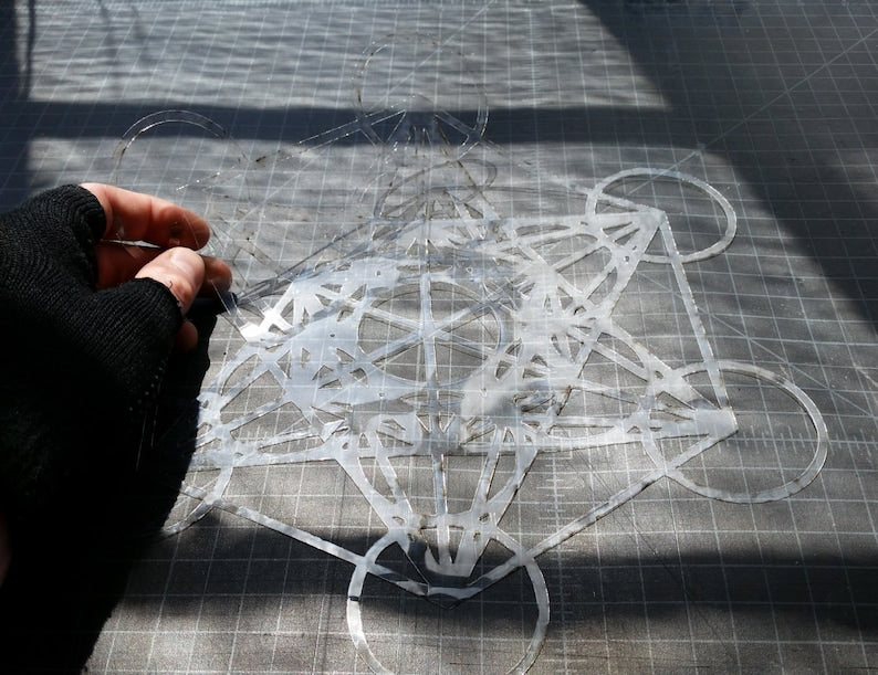 Metatron's Cube Stencil - Sacred Geometry