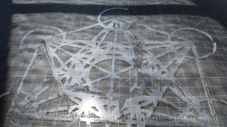 Metatron's Cube Stencil - Sacred Geometry