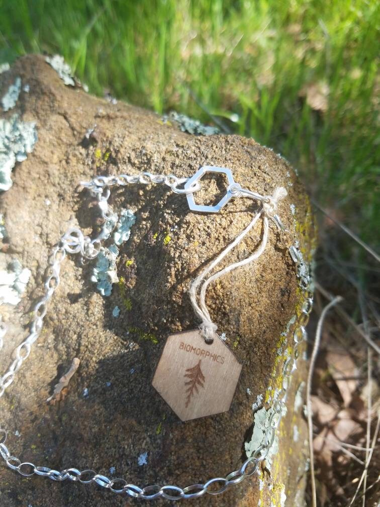 Platonic Solids 3D Sacred Geometry Statement Necklace in Recycled Sterling Silver