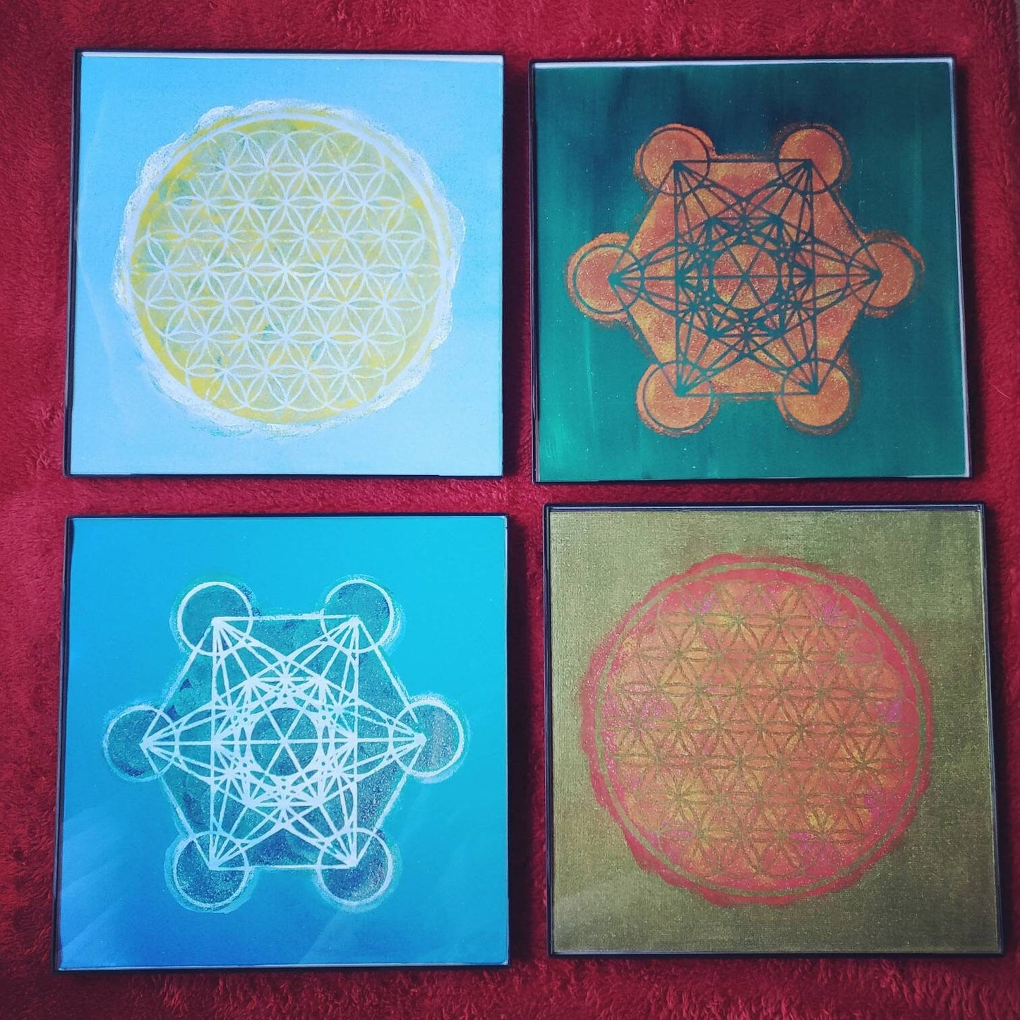 Mini Metatron's Cube Stencil - Sacred Geometry