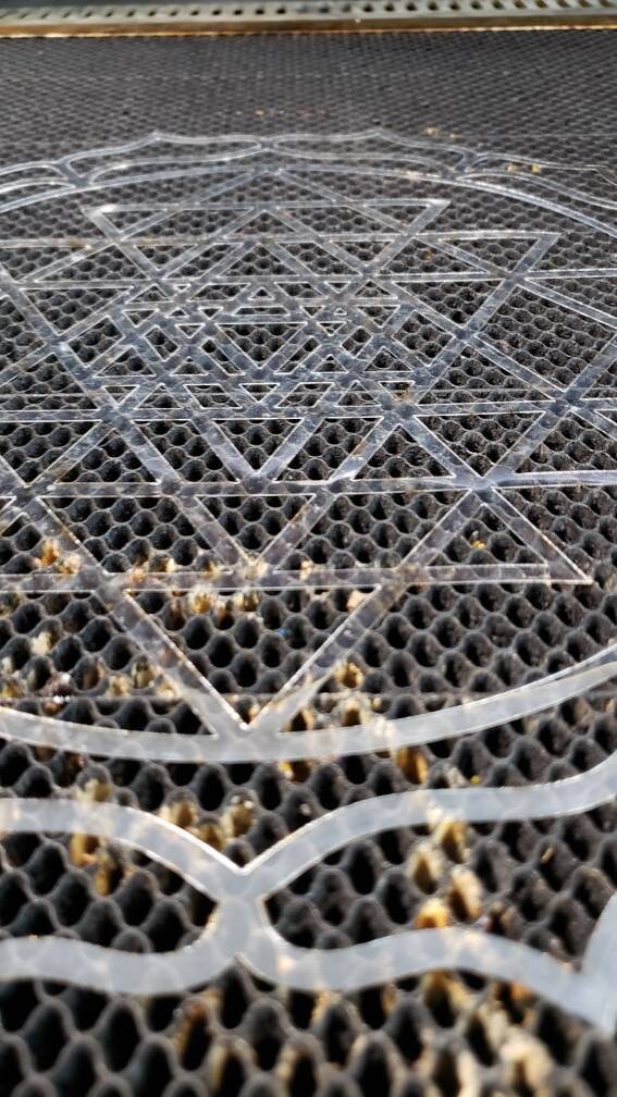 Sri Yantra Laser Cut Stencil - Sacred Geometry