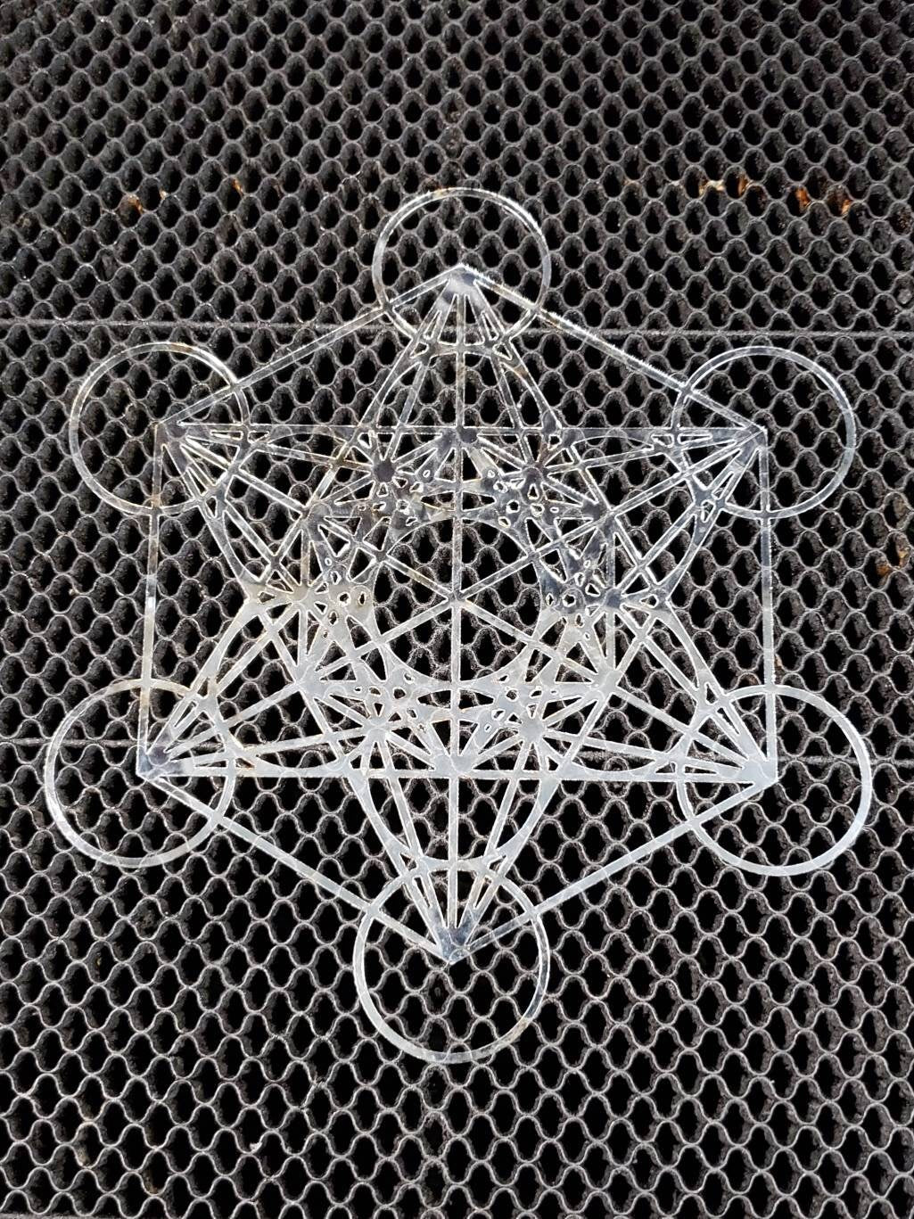 Mini Metatron's Cube Stencil - Sacred Geometry