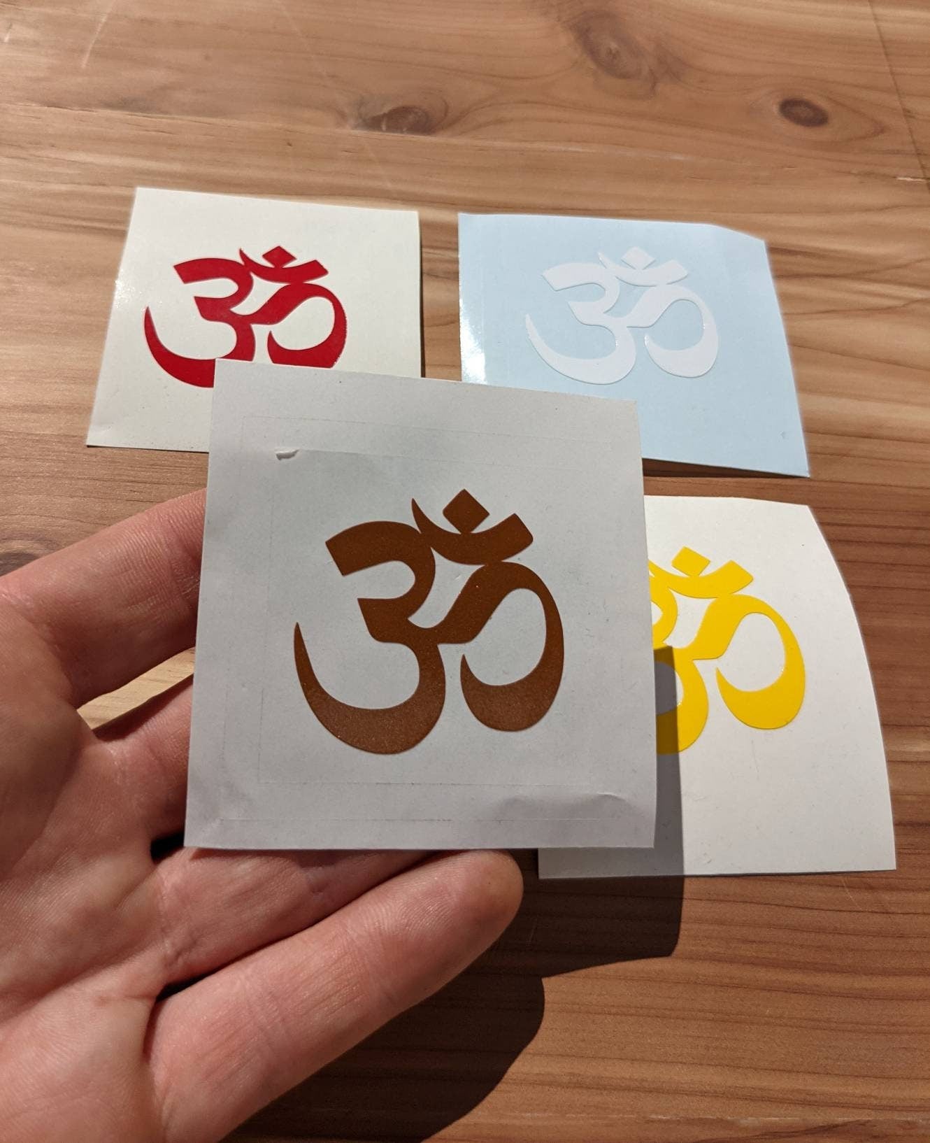 Om Symbol Sticker - ॐ Sanskrit Yoga Decal in Your Choice of Colors