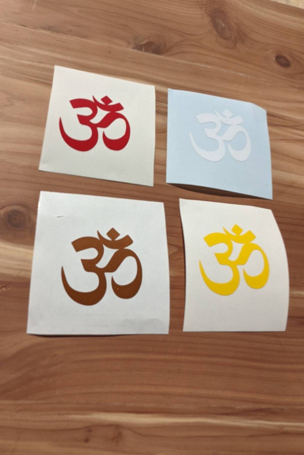 Om Symbol Sticker - ॐ Sanskrit Yoga Decal in Your Choice of Colors