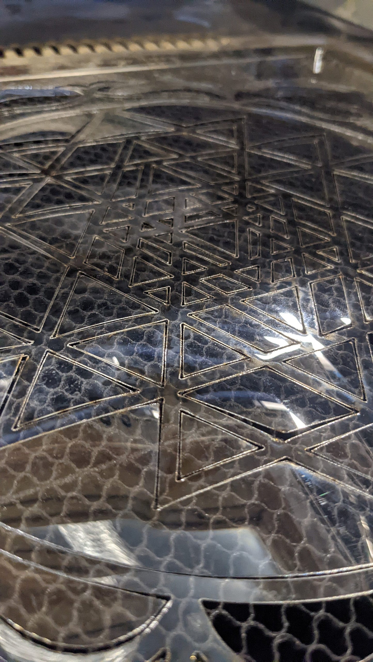 Sri Yantra Laser Cut Stencil - Sacred Geometry