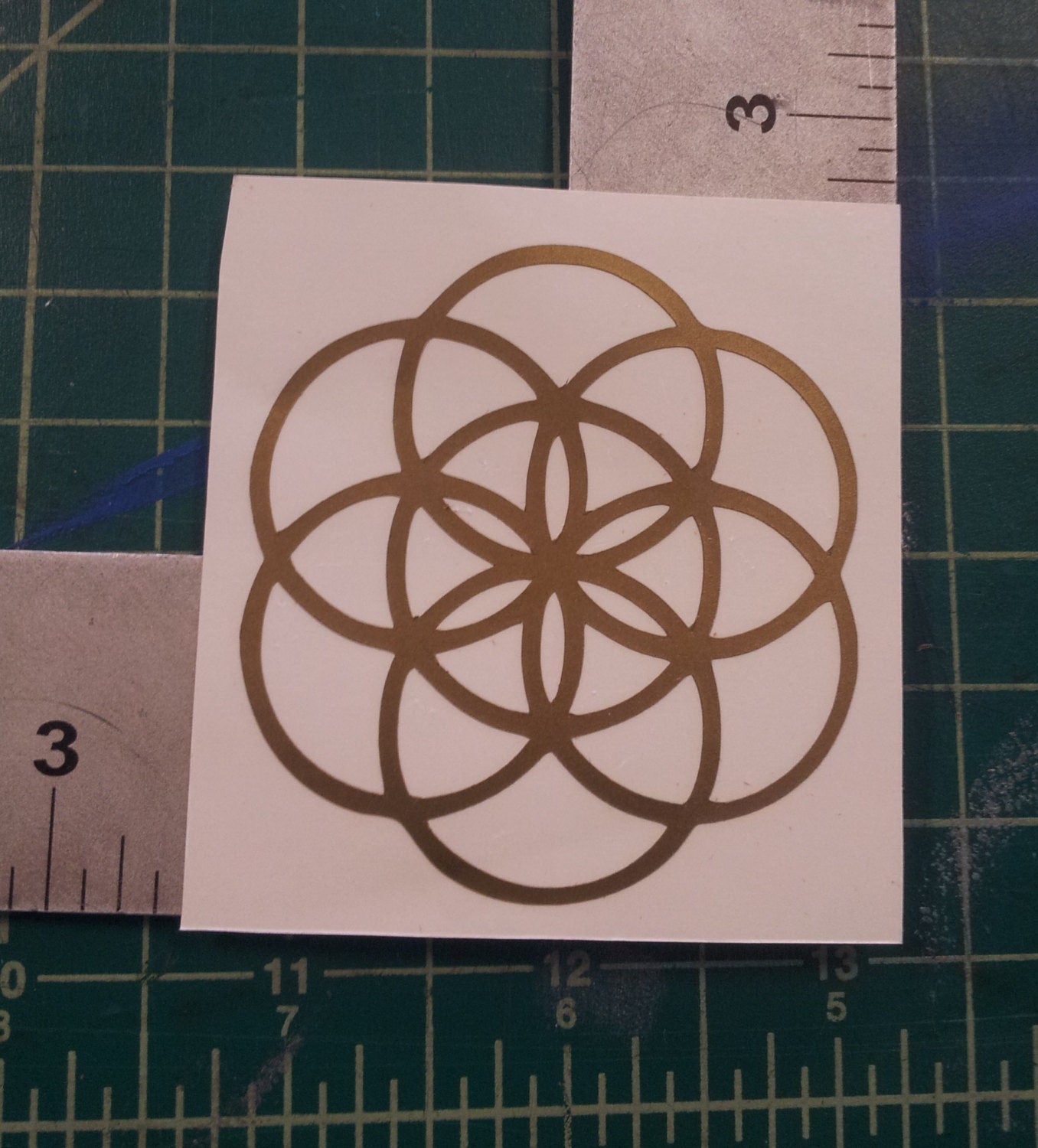 Seed of Life CNC Cut Sacred Geometry Sticker/Decal