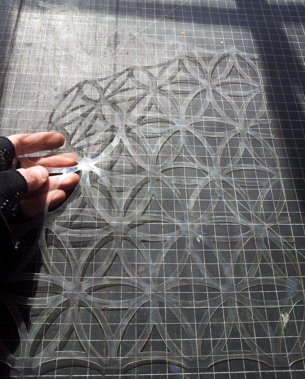 Flower of Life Laser Cut Reusable Wall Stencil