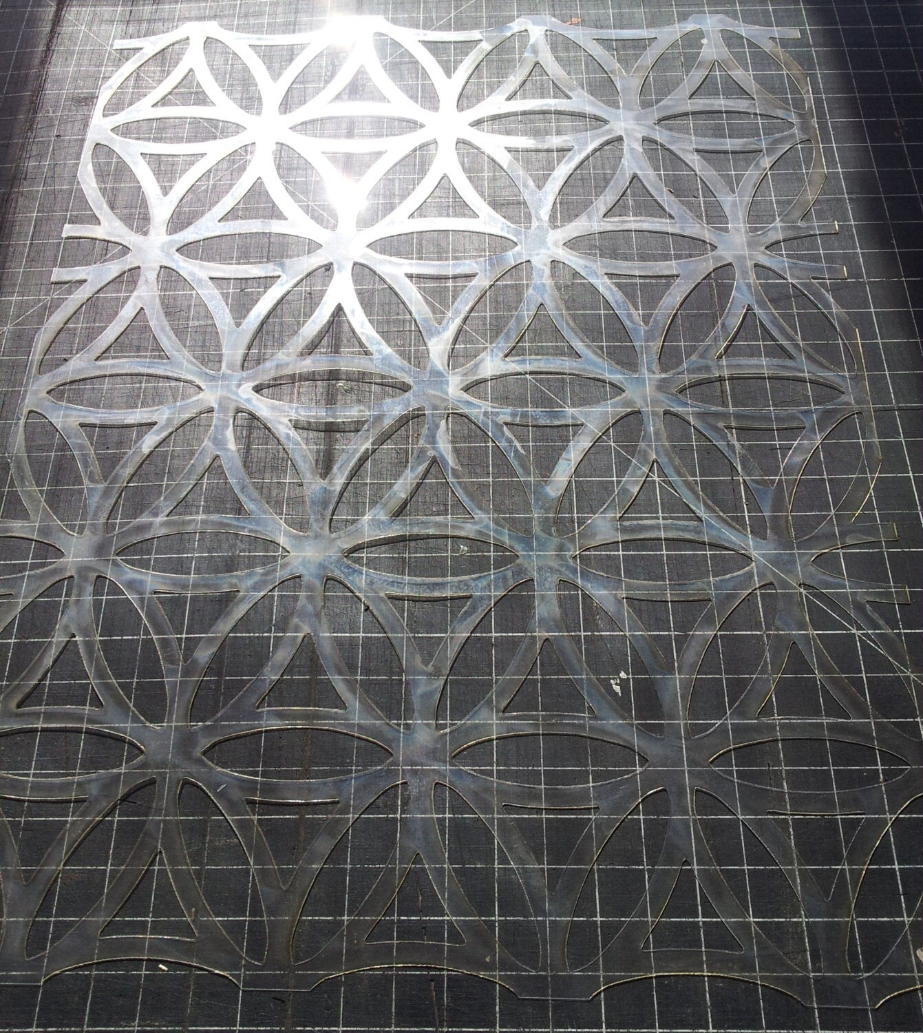 Flower of Life Laser Cut Reusable Wall Stencil