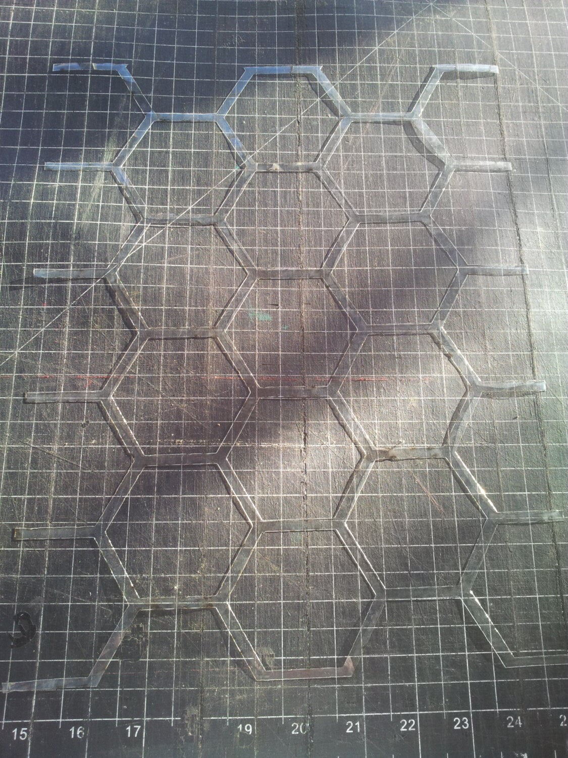 Honeycomb Laser Cut Wall Stencil - Hexagons