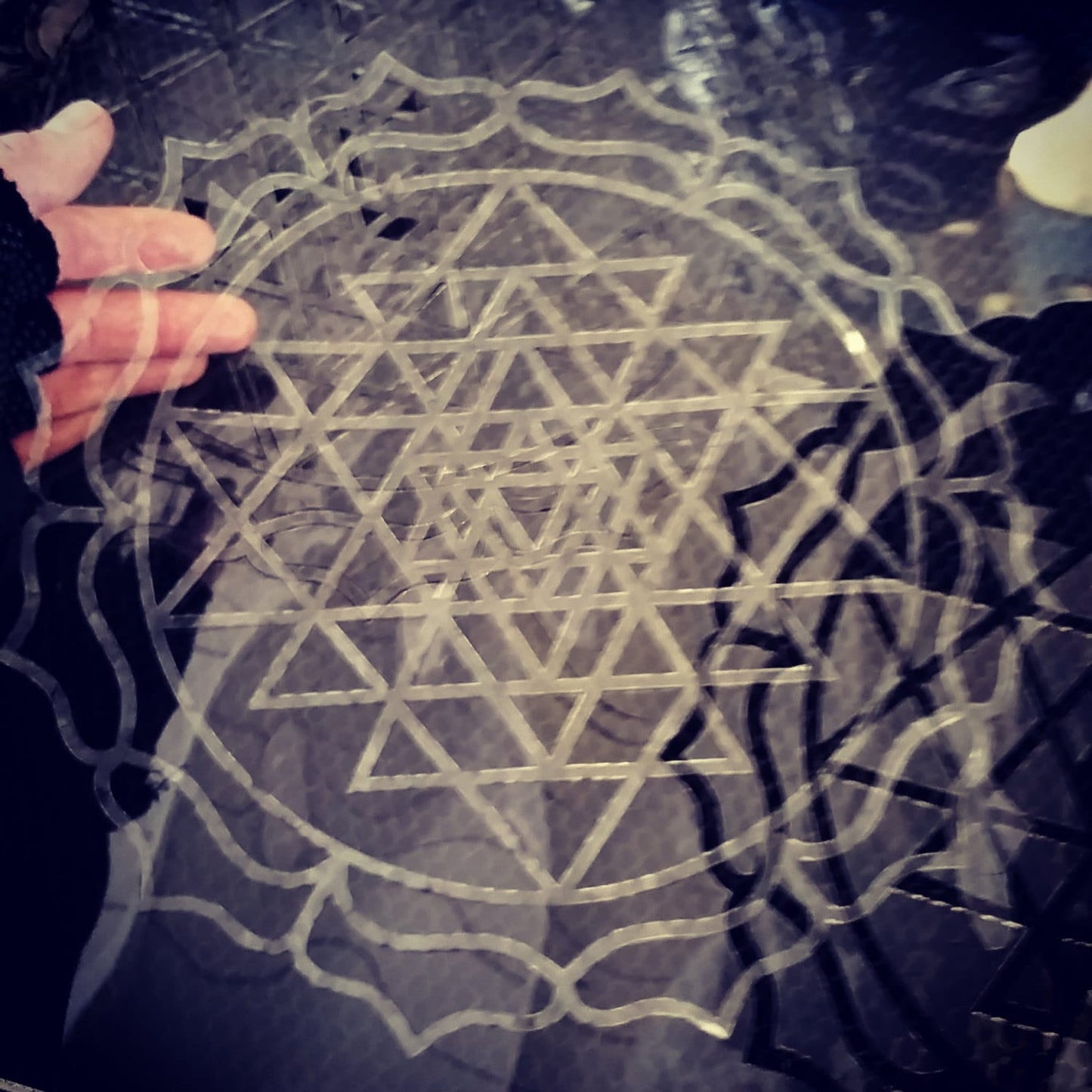 Sri Yantra Laser Cut Stencil - Sacred Geometry