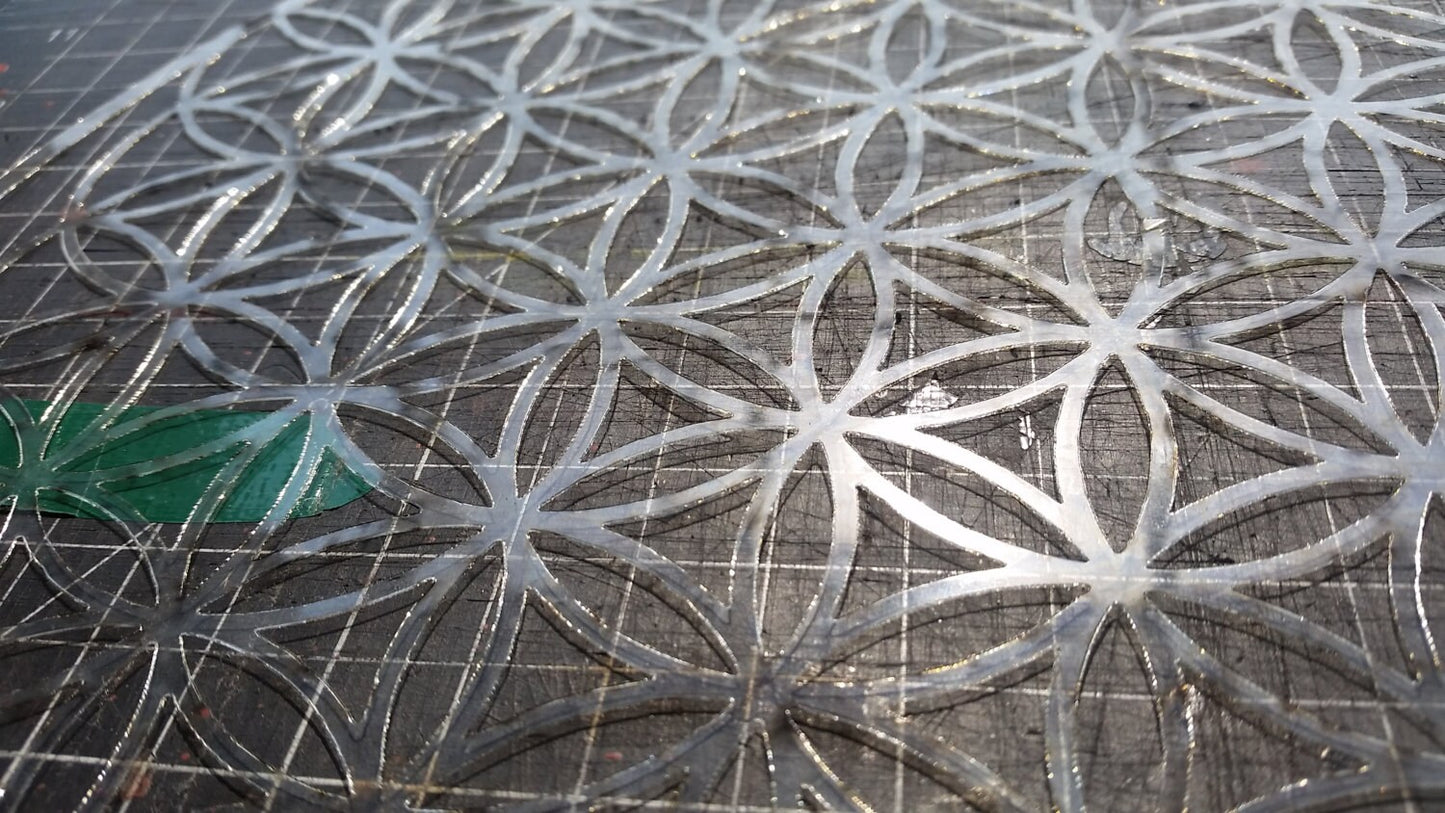 Full Bloom Flower of Life Laser Cut Sacred Geometry Stencil