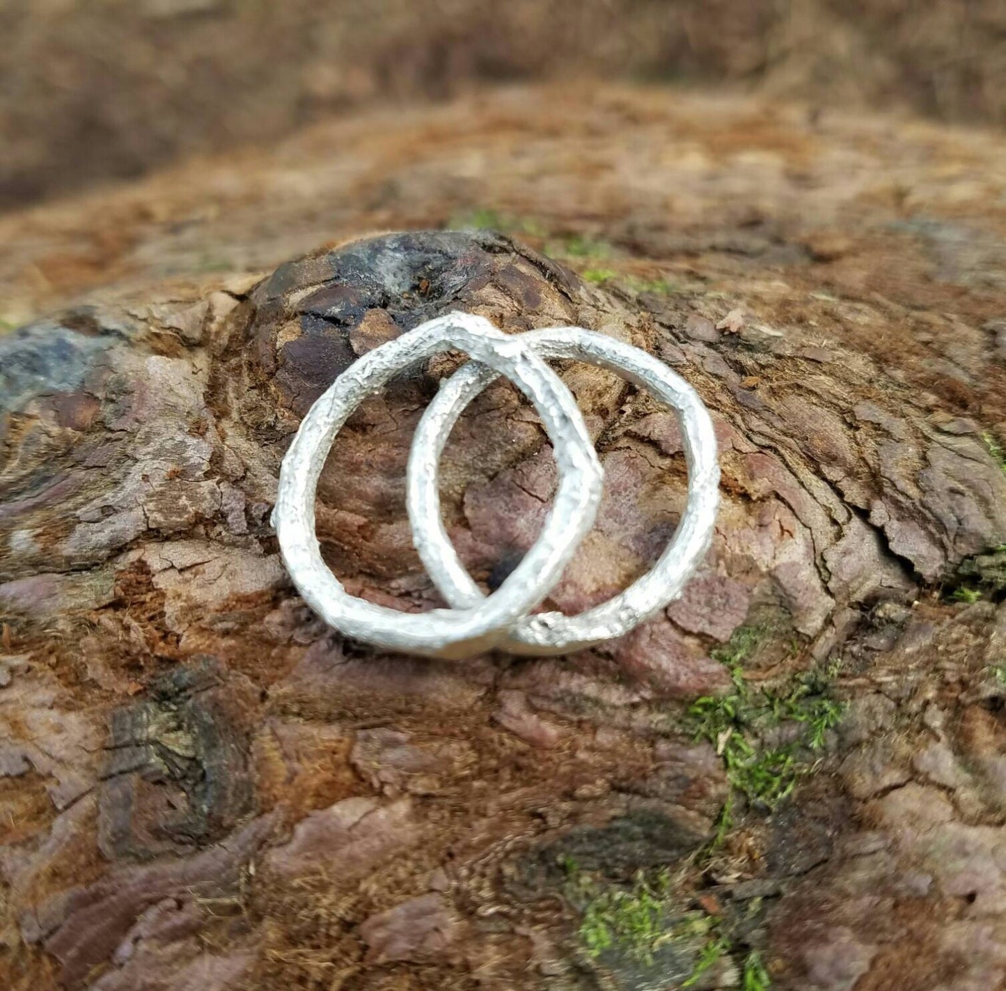 SALE - Western Redcedar Root Sterling Silver Ring - Northern California Nature Jewelry